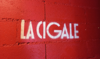 Photo d'un mur de La Cigale