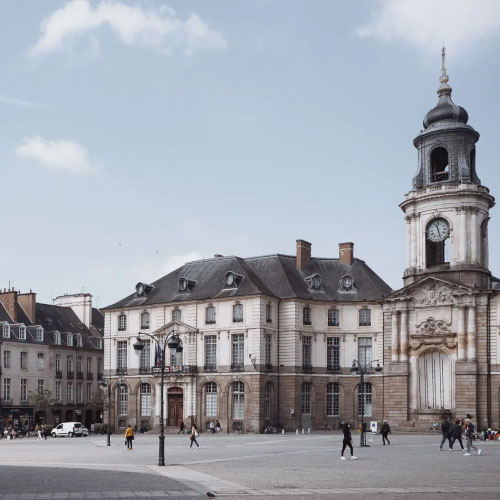 Photo de l'ancien batiment de la poste à Rennes